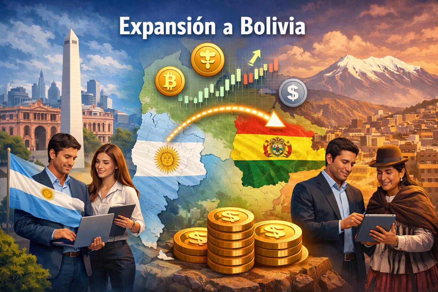 Startup financiera argentina expande operaciones a Bolivia con enfoque en stablecoins