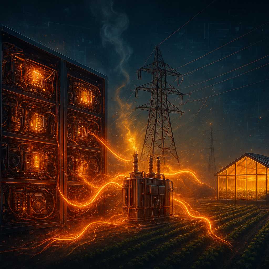 La minería de Bitcoin va más allá de generar BTC: energía, alimentos y redes eléctricas