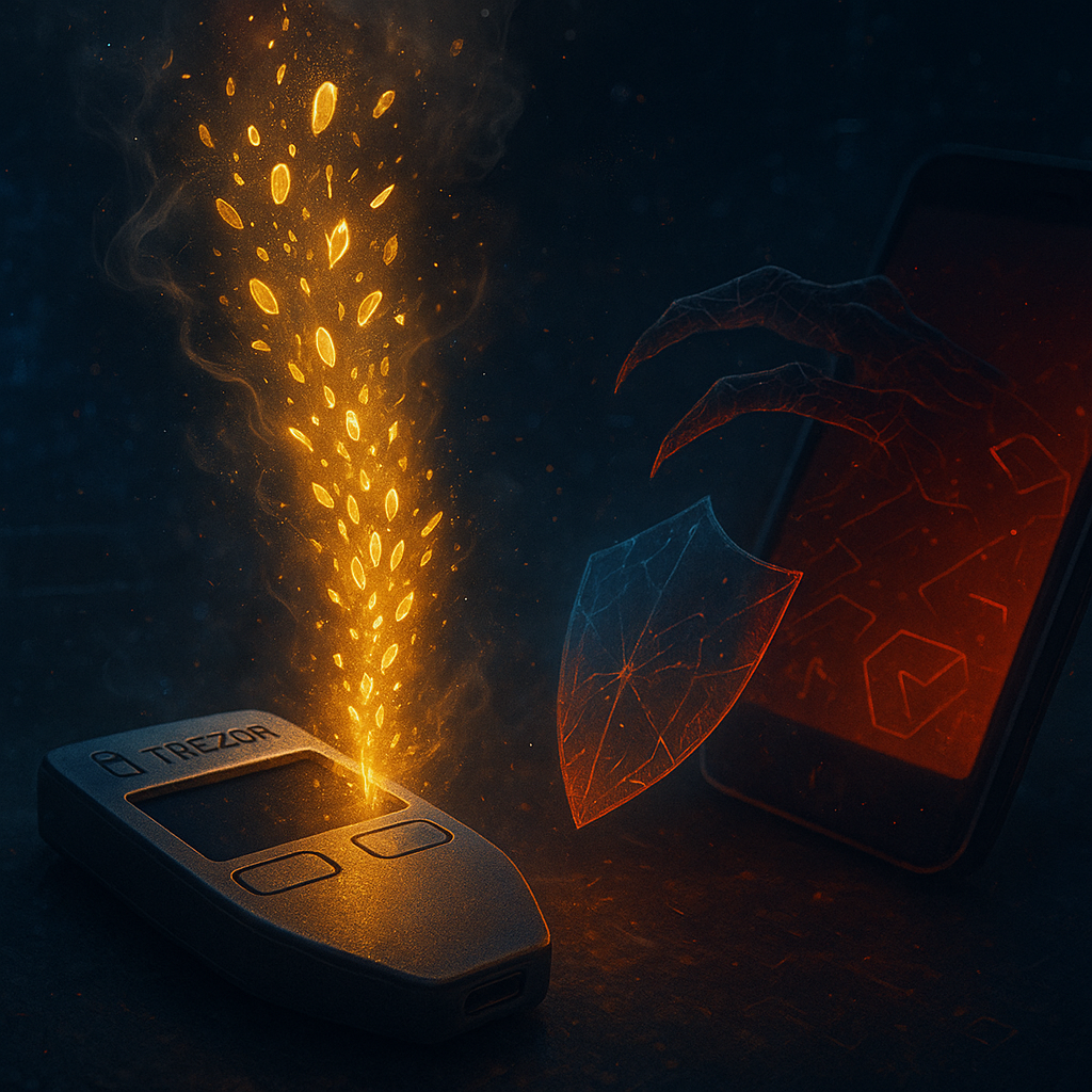 Trezor advierte sobre aplicaciones fraudulentas que buscan robar la frase semilla de Bitcoin